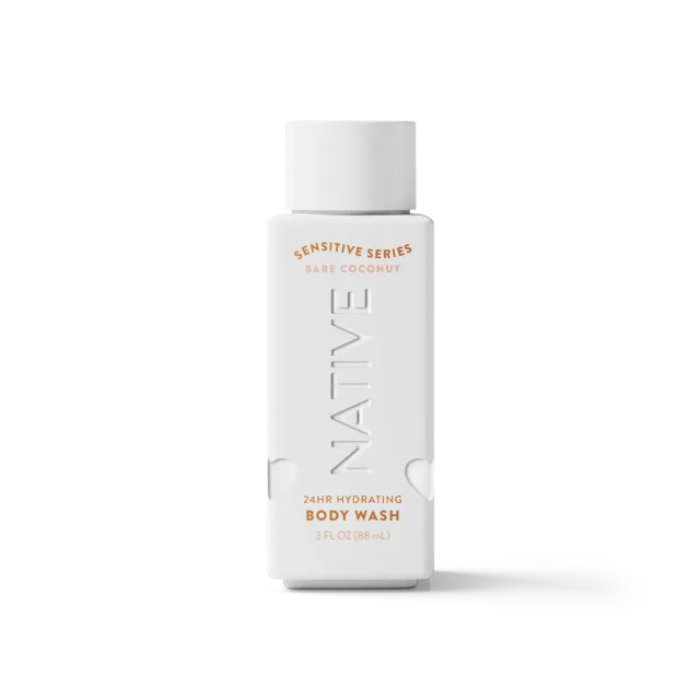 NATIVE Classic mini gel douche noix de coco 3oz peau sensible