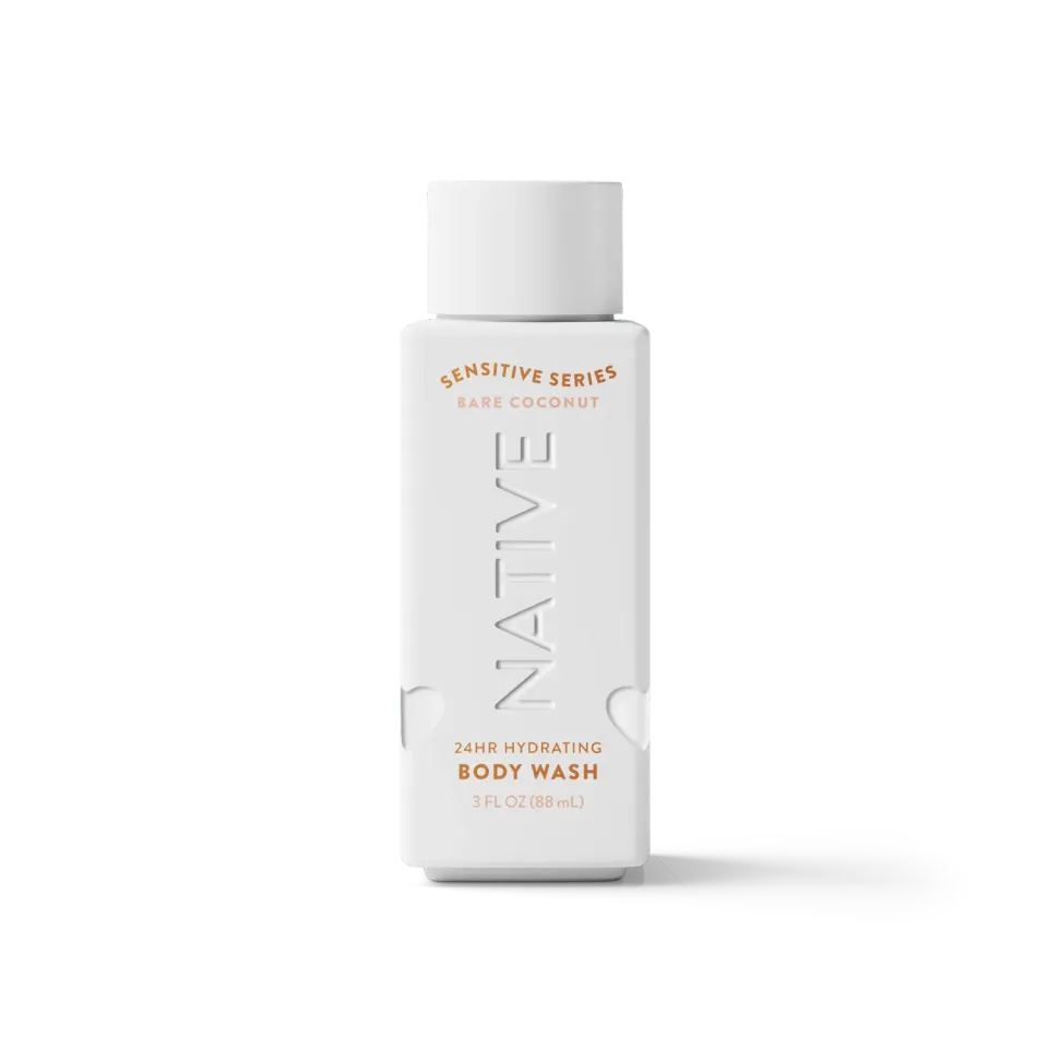 NATIVE Classic mini gel douche noix de coco 3oz peau sensible