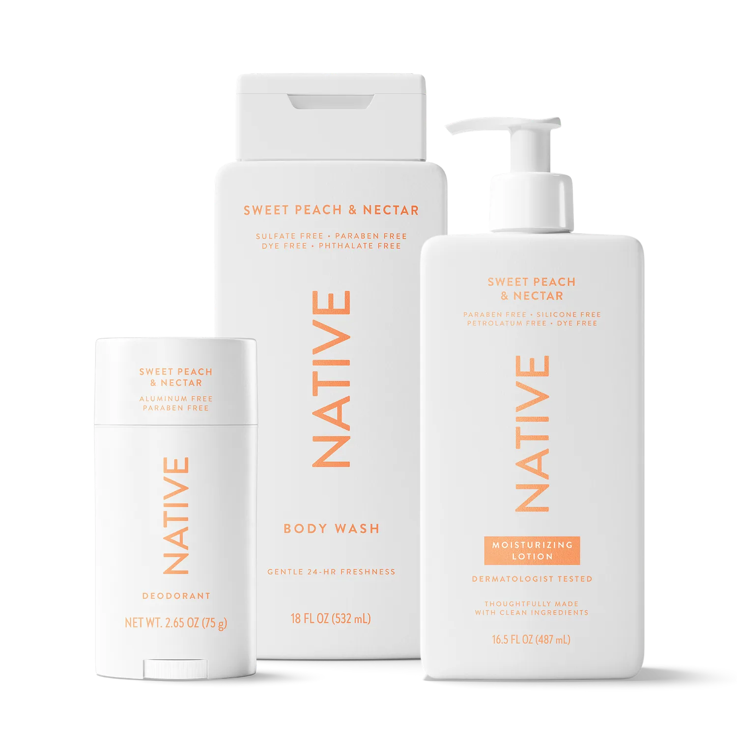 Native Daily Body Trio 3 gels douche Coconut Vanilla