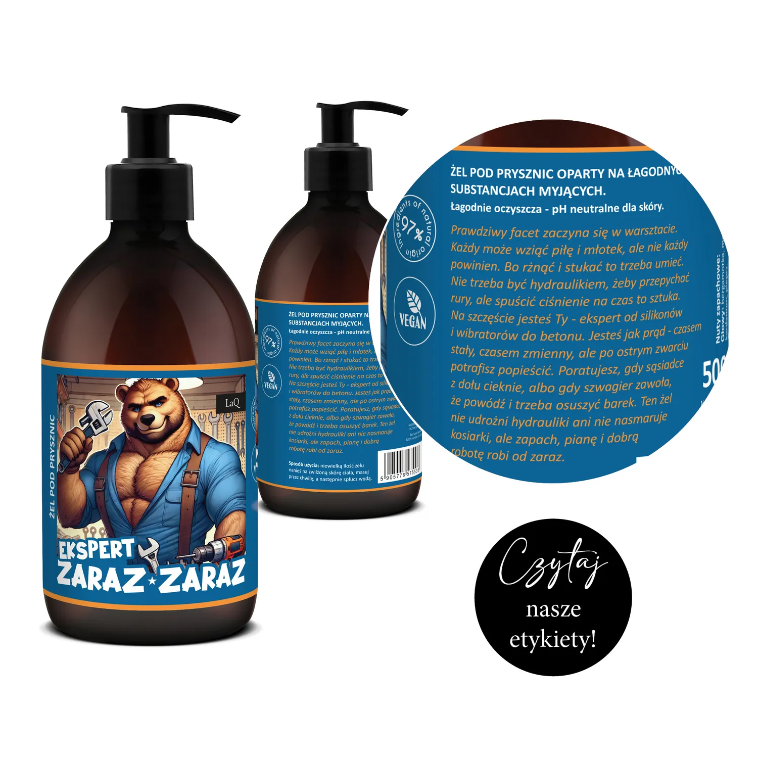 LaQ Ekspert Zaraz Zaraz gel douche homme 500 ml