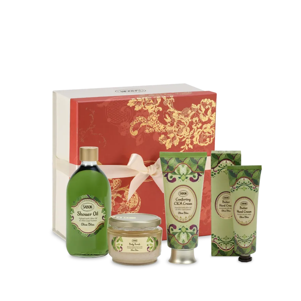 Sabon Olive Bliss coffret premium corps 4 soins olive