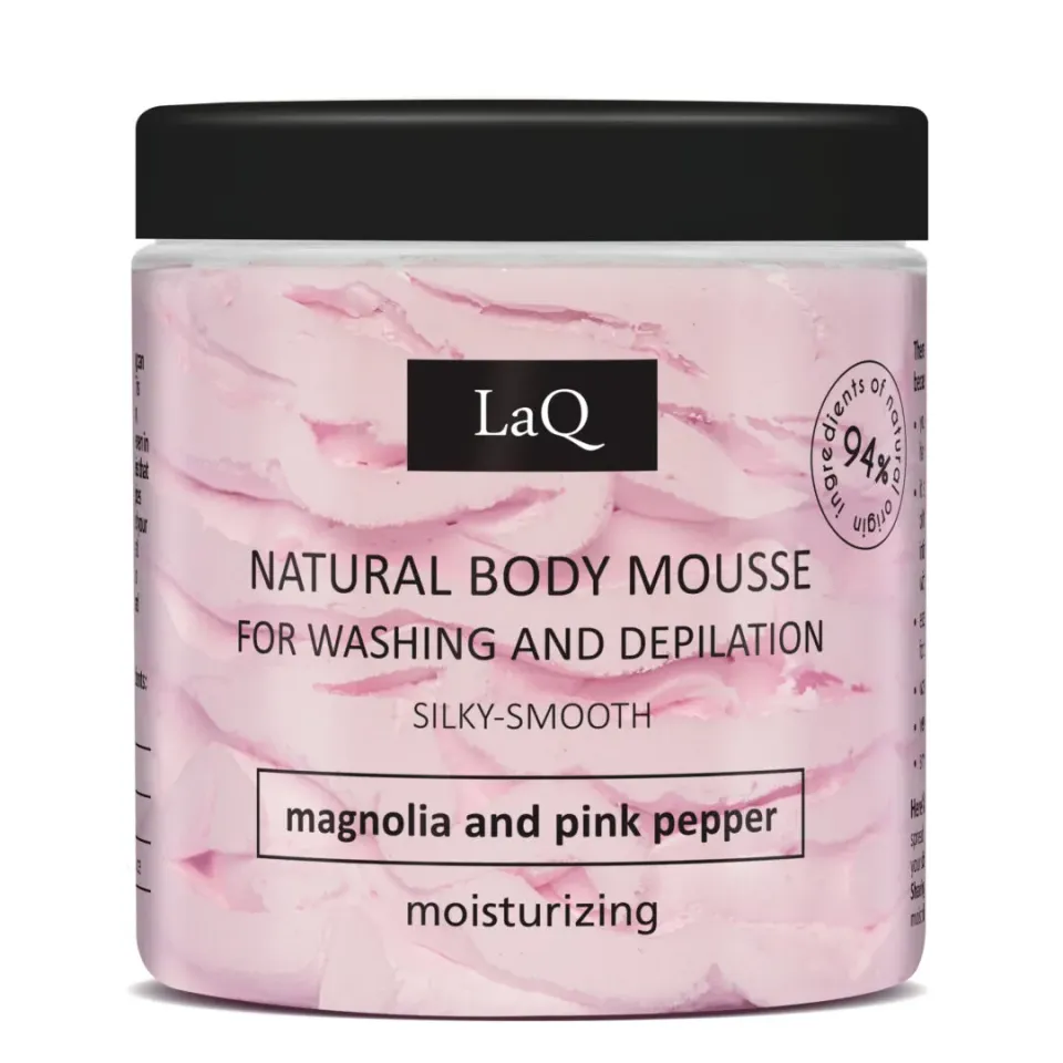 LaQ Magnolia Poivre rose mousse corps 100 g rasage