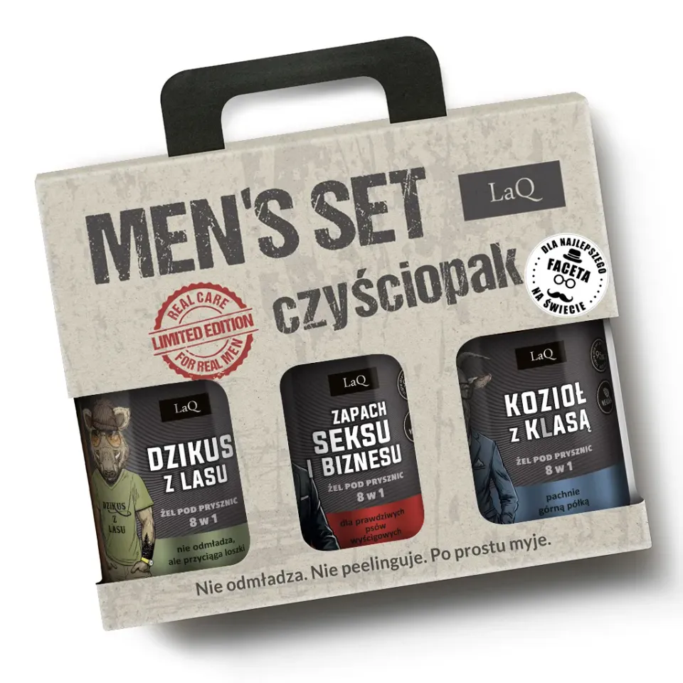 LaQ Ich Troje coffret 3 gels douche homme 3x500 ml boisé