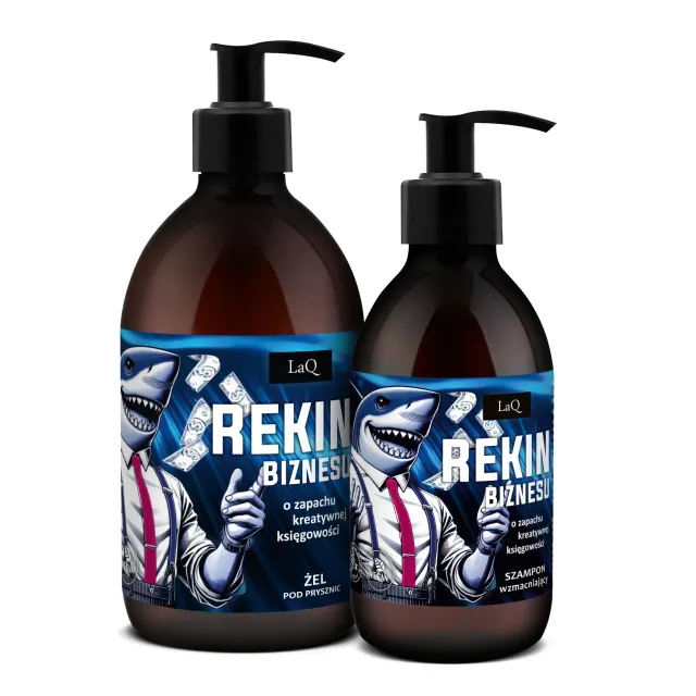 LaQ Rekin Biznesu coffret homme shampoing + gel douche 8en1