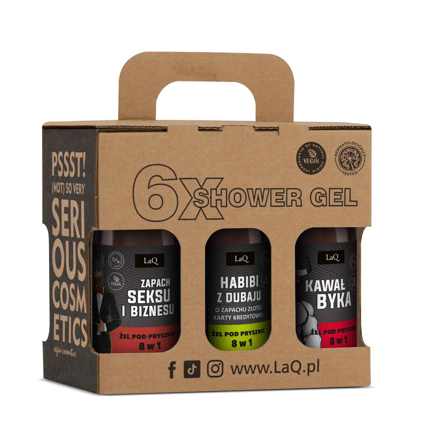 LaQ Alfa Pack coffret gels douche 6x100 ml homme