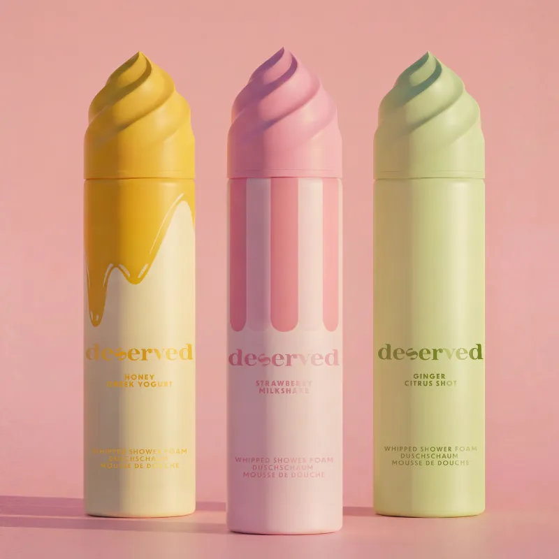Deserved Strawberry Milkshake mousse douche fraise douce