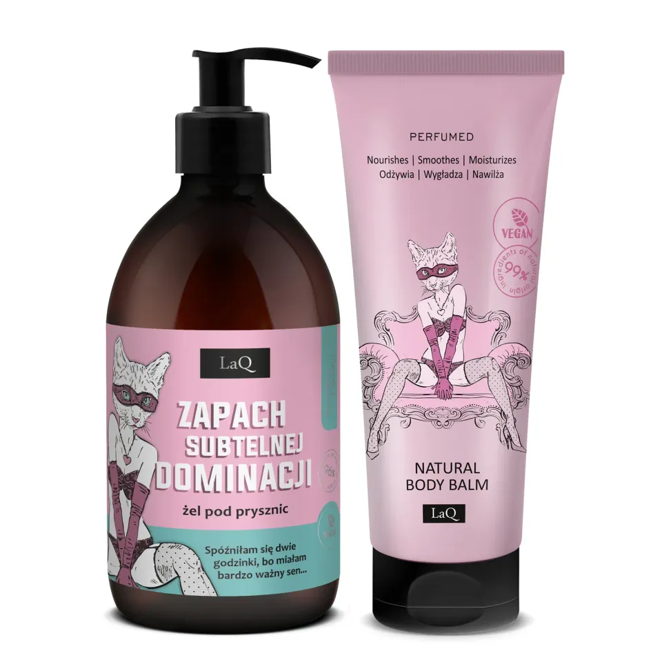 LaQ Peony coffret gel douche + baume corps pivoine