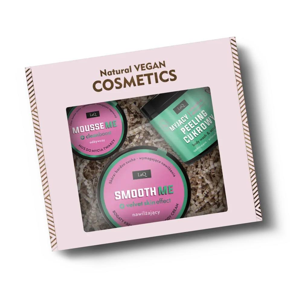 LaQ Szlifuj Diament coffret magnolia poivre rose peeling + crème