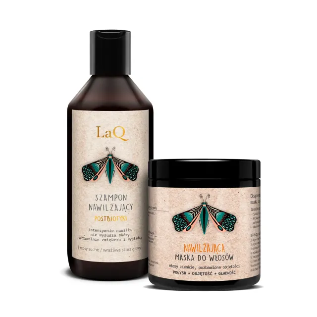 LaQ The Hair Job coffret shampoing + masque 300+250 ml hydratant