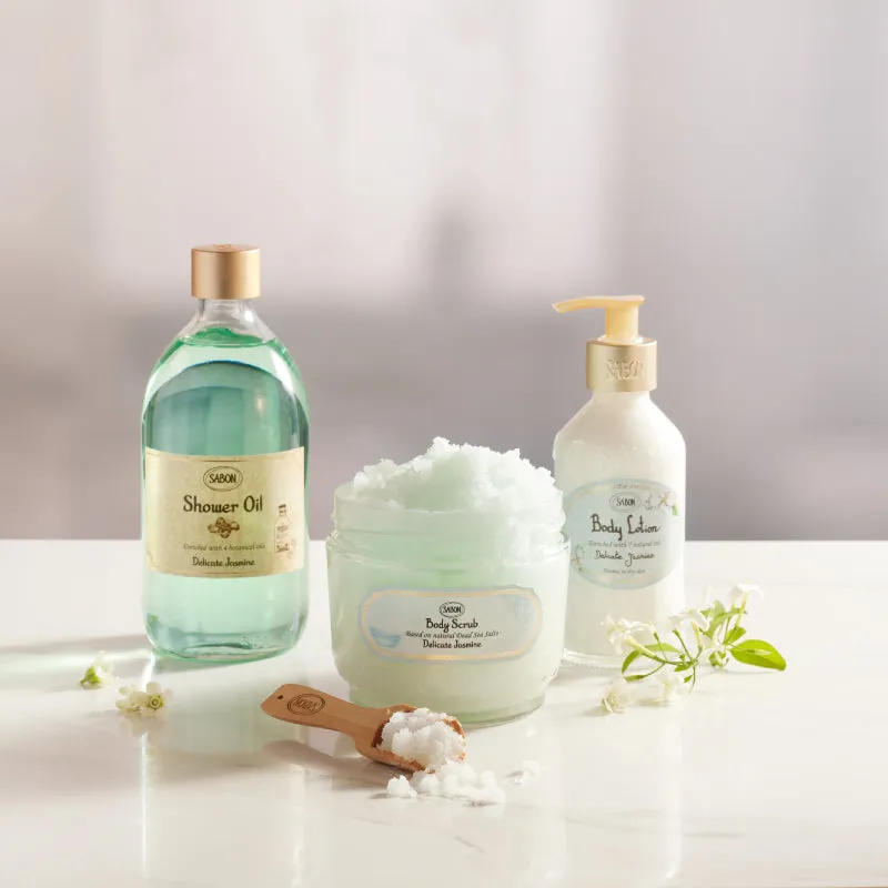 Sabon Delicate Jasmine coffret corps premium 3 soins jasmin