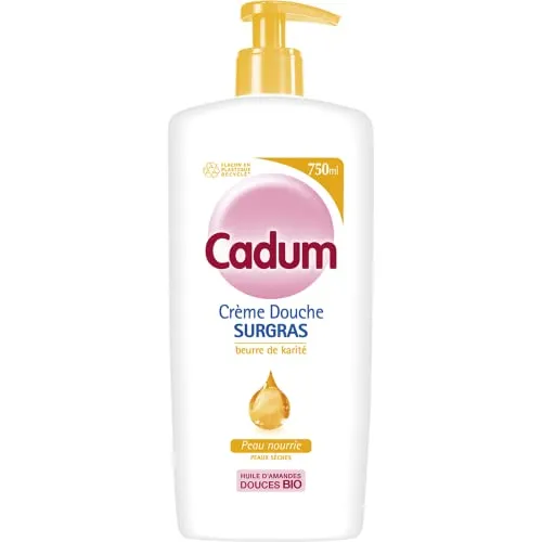 Bébé Cadum Surgras Crème Douche Karité 750 ml peaux sèches