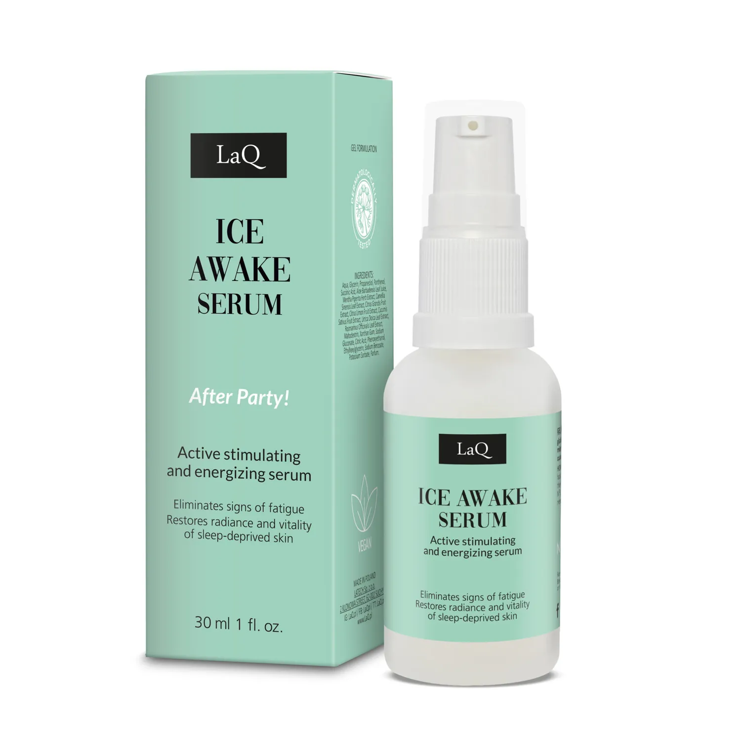 LaQ Ice Awake sérum visage énergisant 30 ml glacier