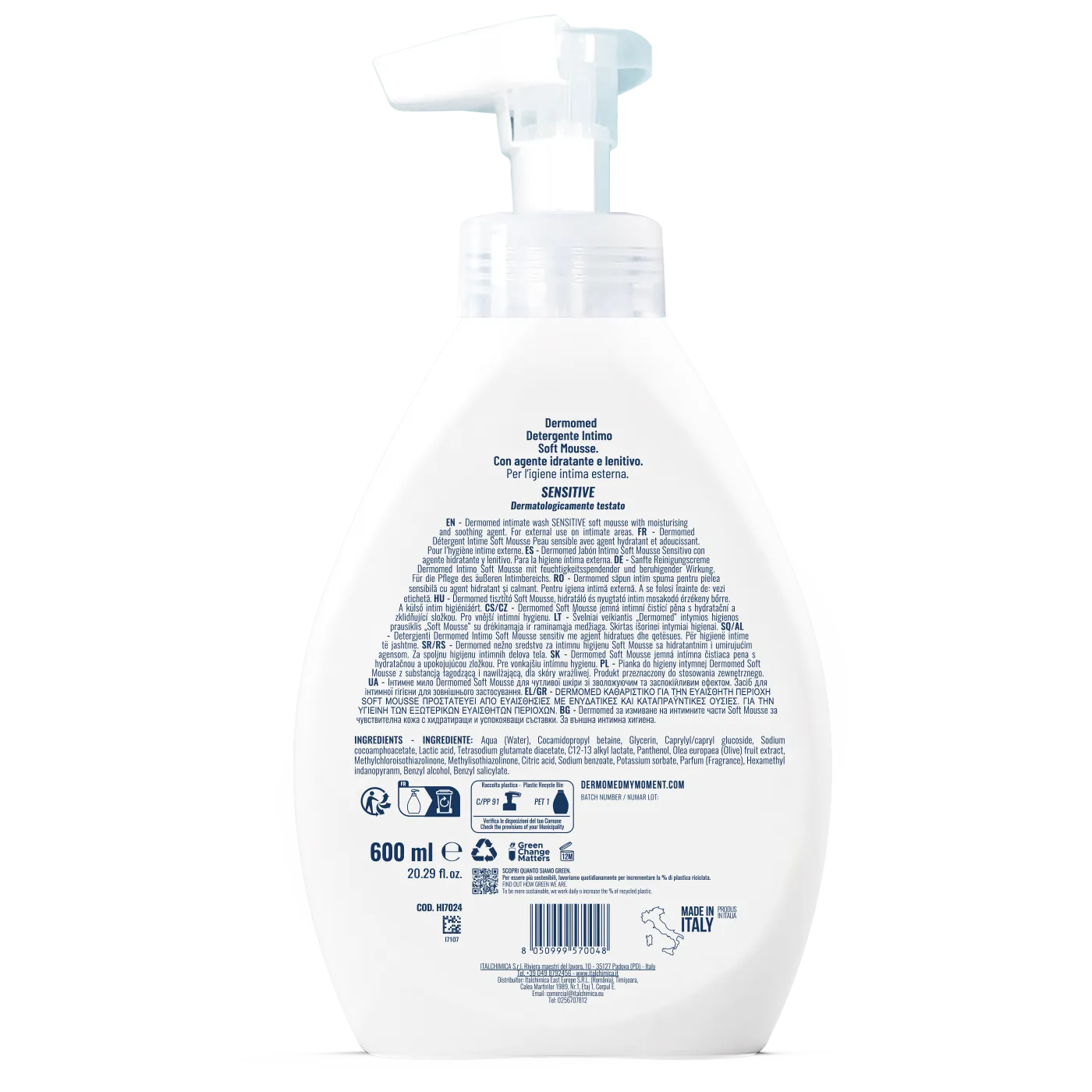 Dermomed Soft Mousse Sensitive mousse intime pH 4.5