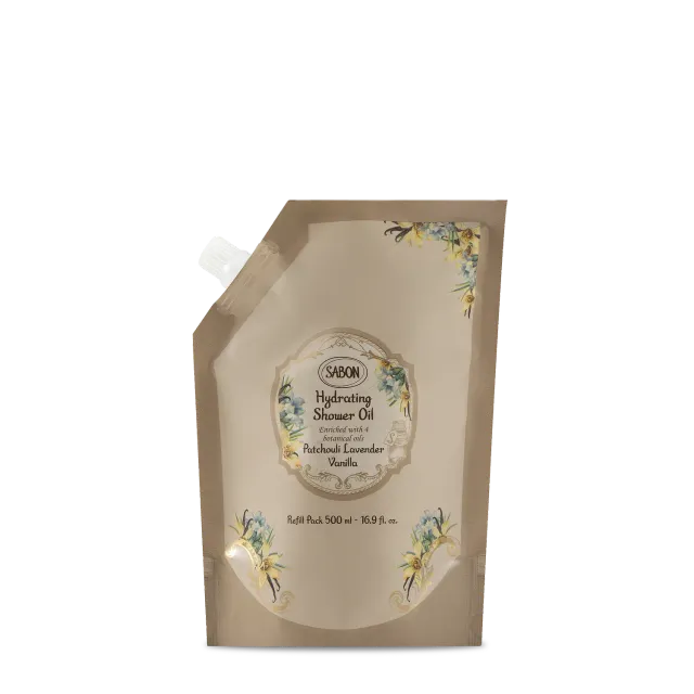 Sabon Patchouli Lavender Vanilla recharge huile de douche 500ml
