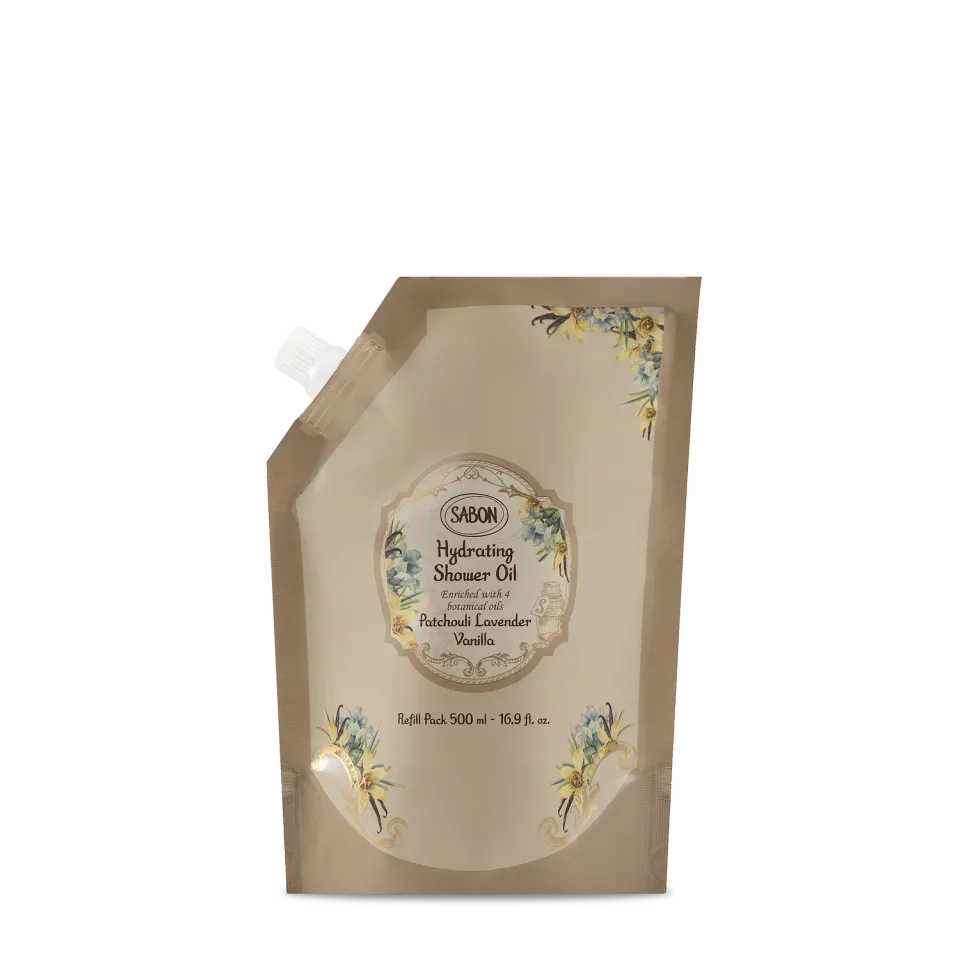 Sabon Patchouli Lavender Vanilla recharge huile de douche 500ml
