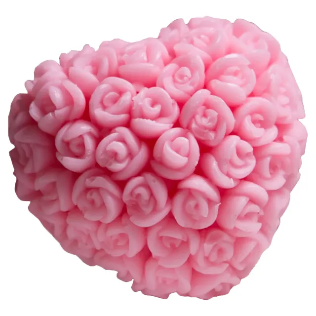 LaQ Rose Heart savon cœur 40 g beurre karité